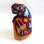 Iguane sur une bûche - Huichol
