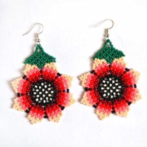 Jeu de boucles d'oreilles (Chaquira)