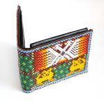 Wallet lined with beads