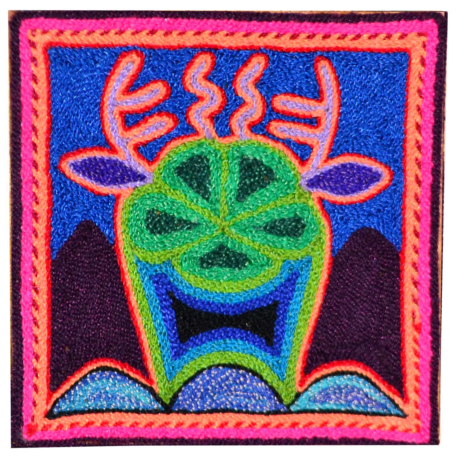 Yarn painting (10 cms)