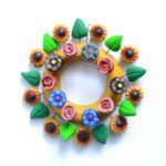 Crown of polychrome clay