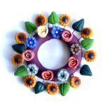 Crown of polychrome clay