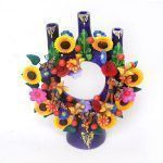 Couronne en faïence polychrome
