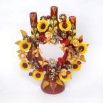 Couronne en faïence polychrome