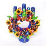Couronne en faïence polychrome