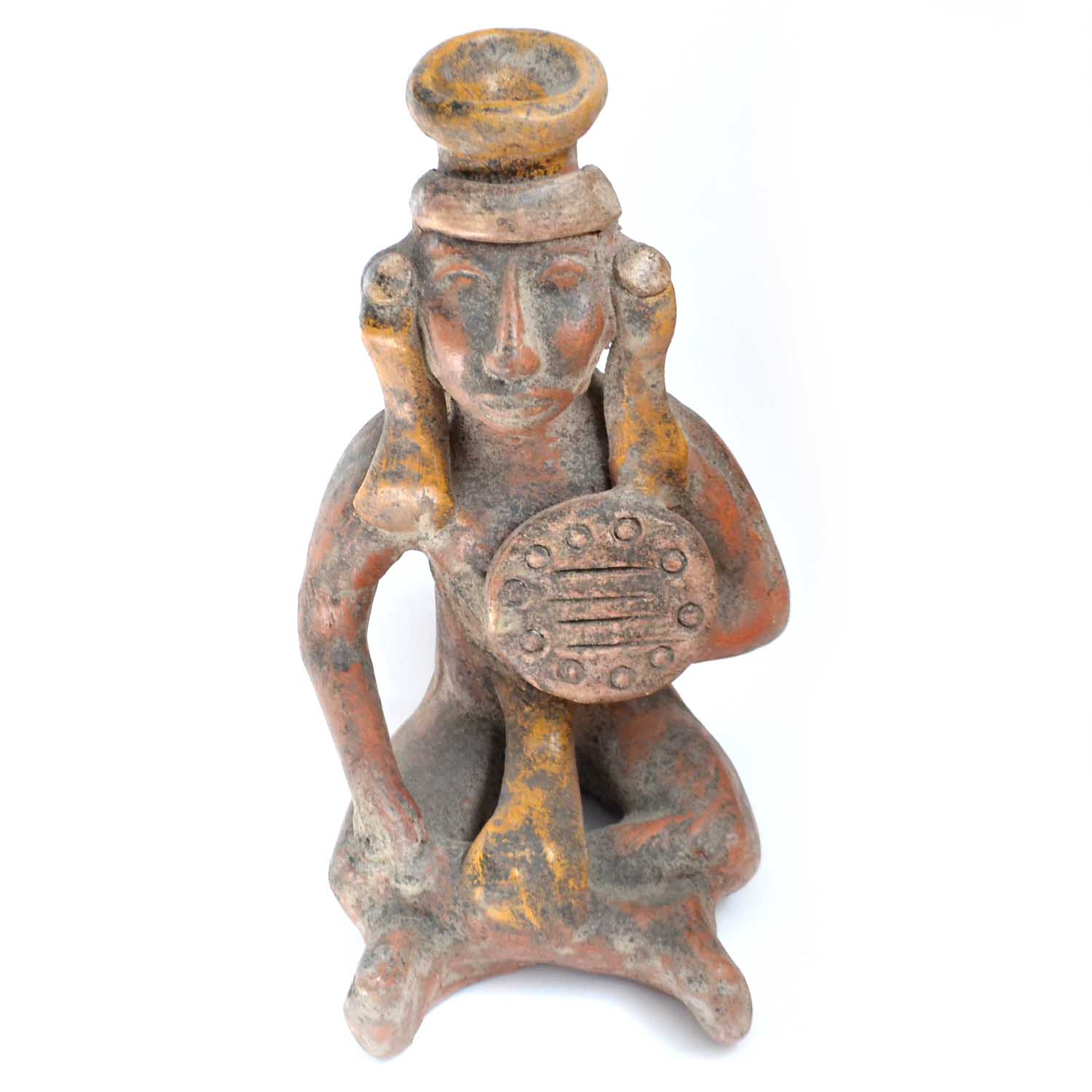 Guerrero de barro prehispanico
