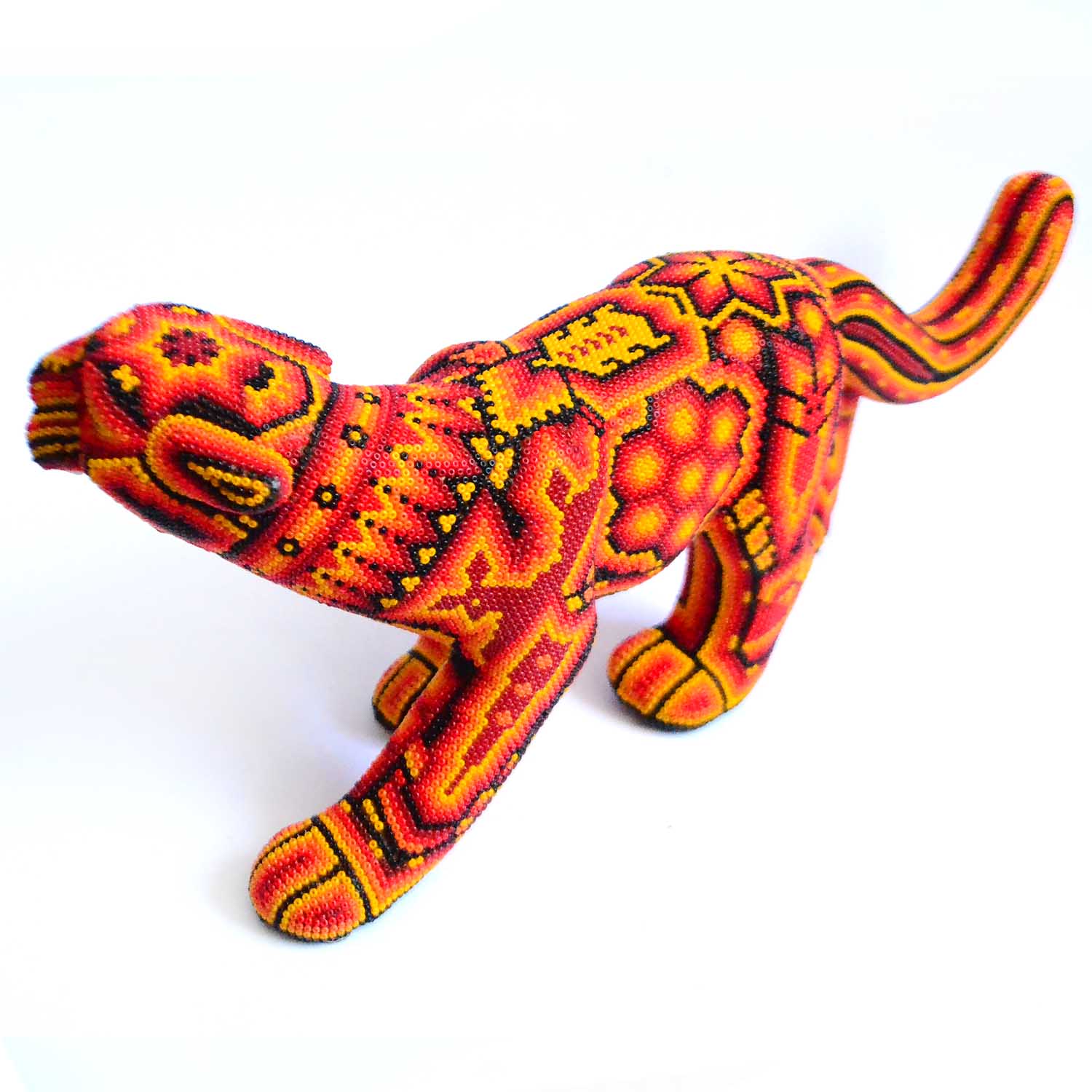 Jaguar caminando - Huichol - Imagem 2