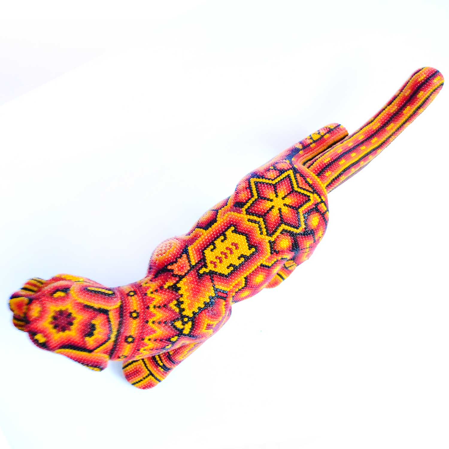 Jaguar caminando - Huichol - Imagem 3