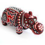 Huichol Art Nilpferd