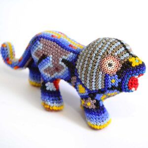 Art Huichol Lion