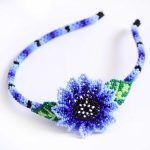 Diadema realizada con chaquiras