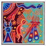 Plank of yarn - Huichol Art