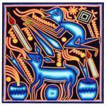 Planke aus Garn - Huichol-Kunst