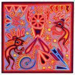 Tabla de estambre - Arte Huichol