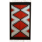 Rug.- Elegant (blue / red)
