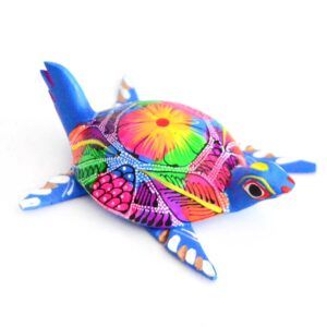 Wooden turtle in alebrije