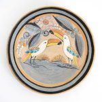 Burnished earthenware plate (S)