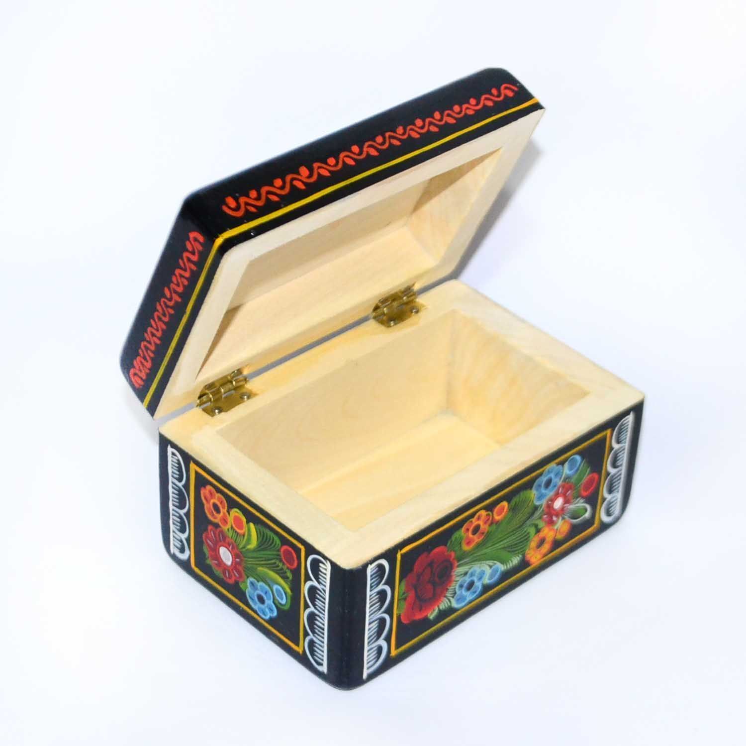 Caja de Olinalá (8 x 12 x 7 cms) - Artesanías de México