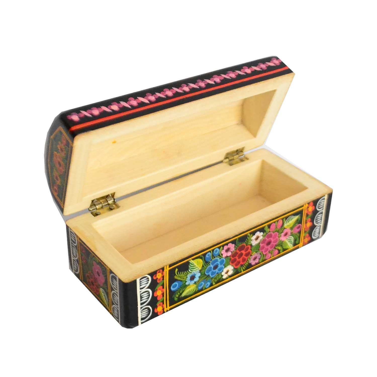 Caja de Olinalá (7 x 16 x 6.5 cms) - 画像 (2)