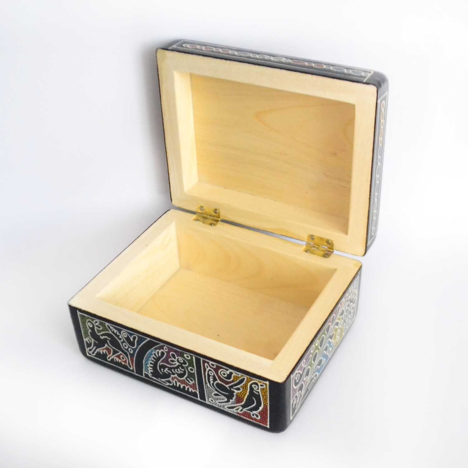 Caja de Olinalá (11 x 14 x 7 cms) - Artesanías de México