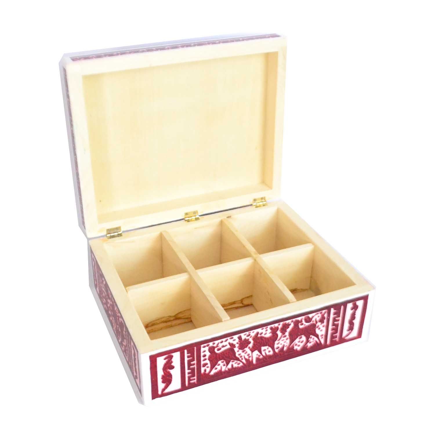 Caja de Té - Olinalá (20 x 25 x 9.5 cms) - Imagen 2