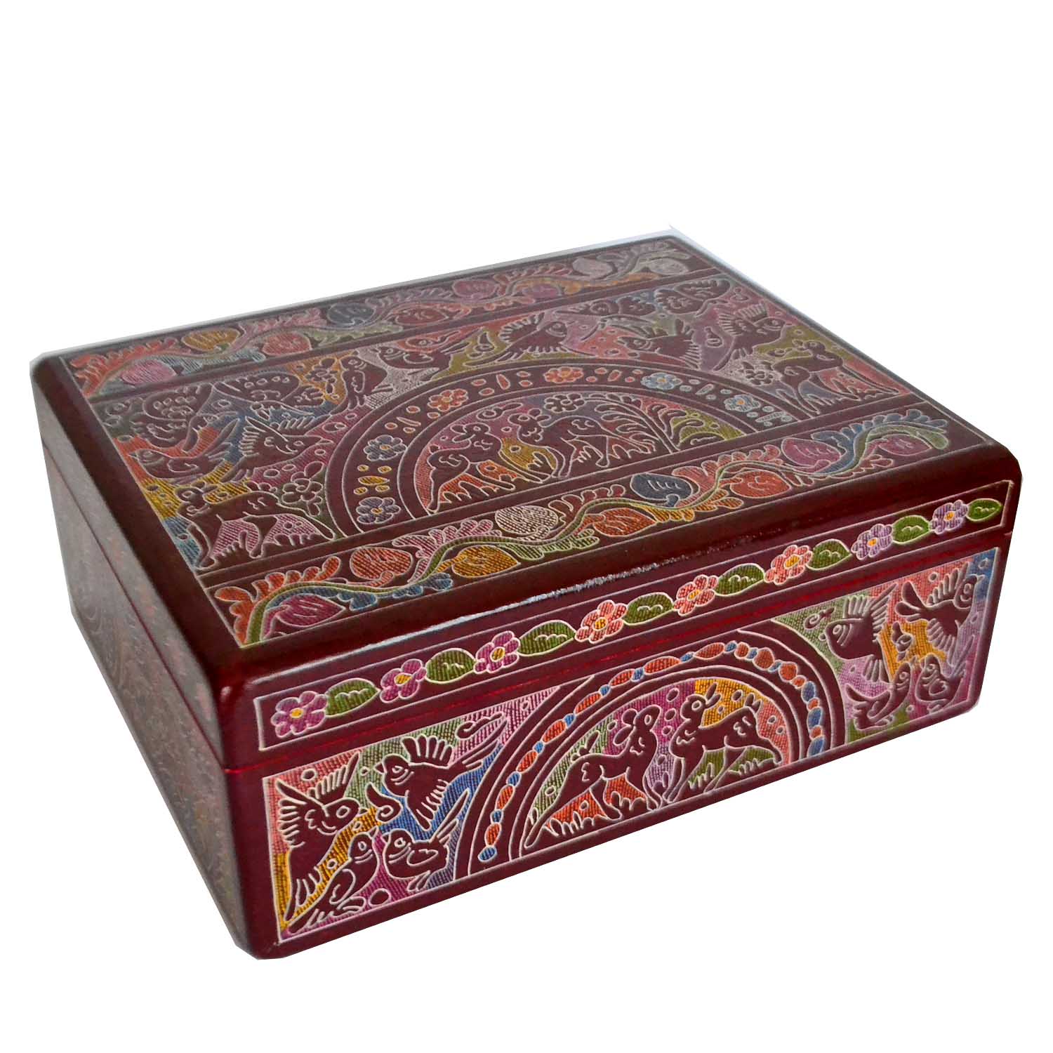 Tea Box - Olinalá (20 x 25 x 9.5 cms)