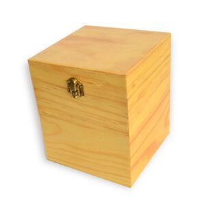 Boîte en bois (15 x 15 x 18 cm)