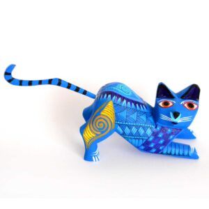 Alebrije-Katze, hergestellt von oaxacanischen Handwerkern