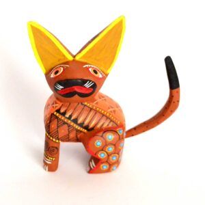 Alebrije - 木彫りで手描きの犬。