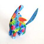 Alebrije en bois - Loup peint à la main