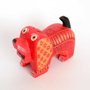 Alebrije - Cão esculpido em madeira