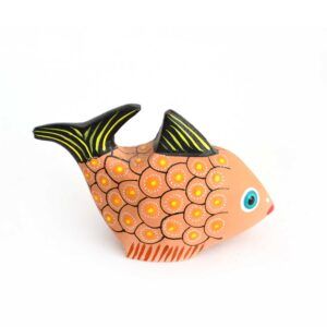 Pez de madera en alebrije
