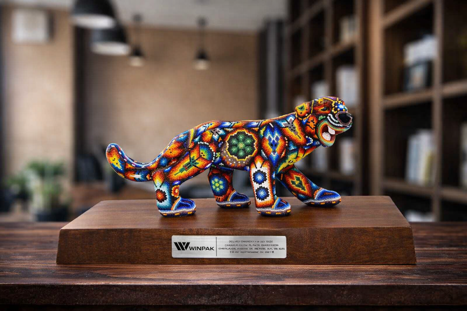 Art Huichol Jaguar